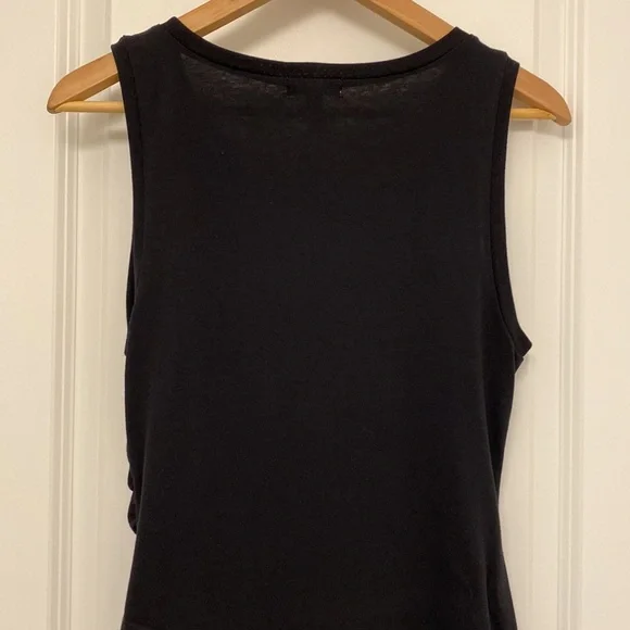 Leith Ruched Body Con Sleeveless Dress Black M - Picture 10 of 12
